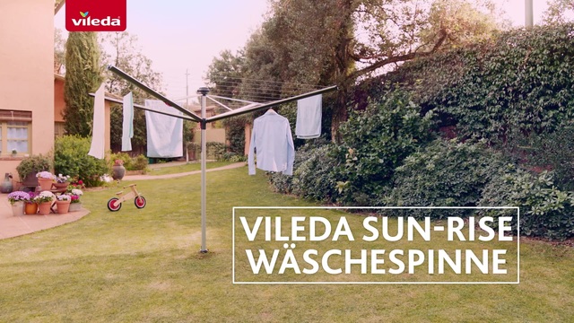 Vileda SUN-RISE Premium Wäschespinne, Wäscheständer 50 Meter