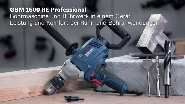 Bosch Bohrmaschine und Rührwerk GBM 1600 RE Professional 850 Watt