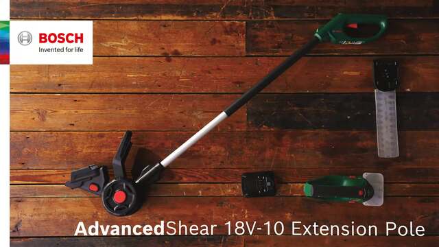 Bosch Verlängerungsstange für AdvancedShear 18V-10 grün/schwarz, 78 bis 115cm, 3-stufiger Aufbau