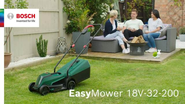 Bosch BOSCH EasyMower 18V-32-200 1x 4,0Ah grasmaaier Groen/zwart