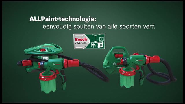 Bosch PFS 5000 E verfspuitsysteem spuitpistool Groen/zwart