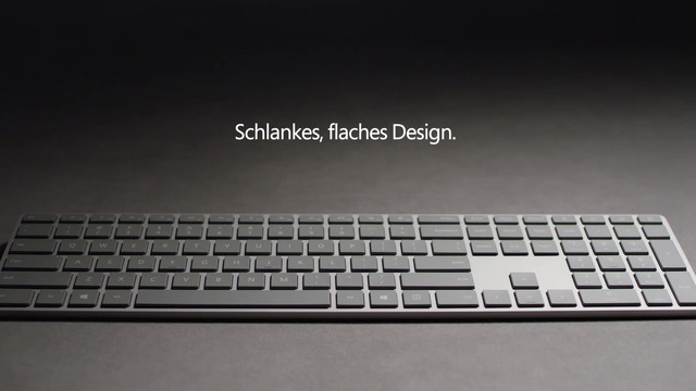 Microsoft Surface Keyboard, Tastatur silber/grau, DE-Layout, Rubberdome