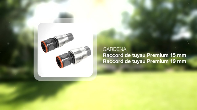 GARDENA Raccord rapide Premium 19 mm (3/4"), Raccord de tuyau Gris/Argent, Connecteur de tuyau, Métal, Noir, Gris, Orange
