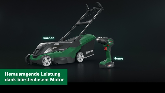 Bosch Akku-Rasenmäher EasyRotak 36-550, Promo grün/schwarz, 2x Li-Ionen Akku 2,0Ah, POWER FOR ALL