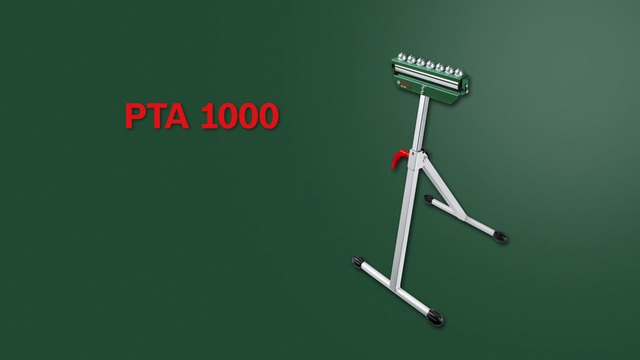 Bosch PTA 1000 support de scie à onglets 2 pieds Vert, Acier inoxydable, Piètement Argent/Vert, 100 kg, 115 cm, 2 pieds, Vert, Acier inoxydable, 6,2 kg