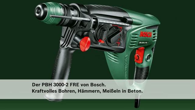 Bosch Bohrhammer PBH 3000-2 FRE grün/schwarz, 750 Watt, Koffer
