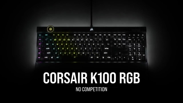 Gaming-Tastatur schwarz, Corsair K100 RGB, DE-Layout, OPX Corsair