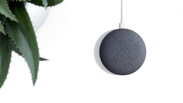 Google Nest Mini, Haut-parleur Blanc, Wifi, Bluetooth