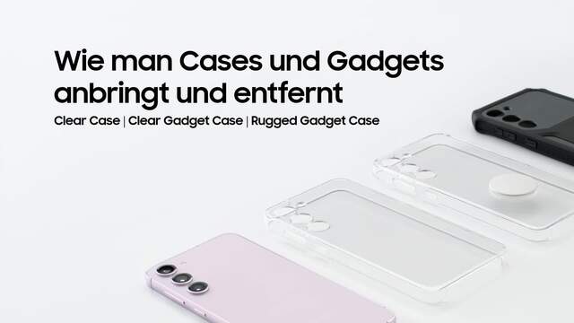 SAMSUNG Rugged Gadget Case, Schutzhülle schwarz, Samsung Galaxy S23