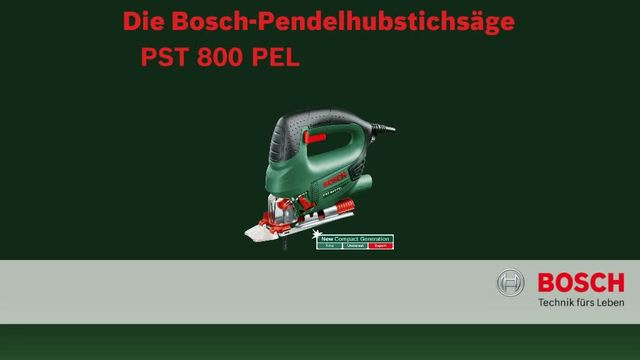 Bosch Stichsäge PST 800 PEL grün/schwarz, Koffer, 530 Watt