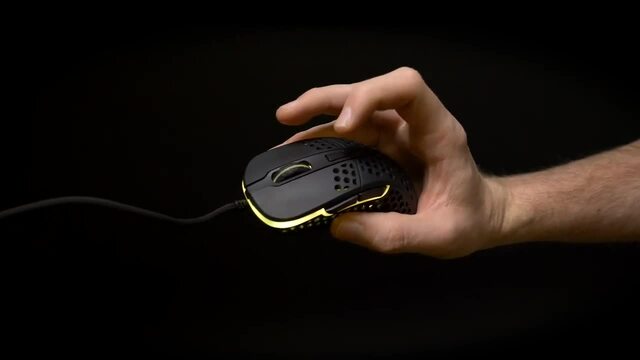 CHERRY Xtrfy M4, Gaming-Maus weiß/dunkelrot