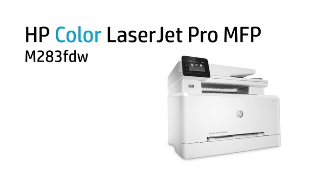 HP Color LaserJet Pro MFP M283fdw, Multifunktionsdrucker grau, USB, LAN, WLAN, Scan, Kopie, Fax 