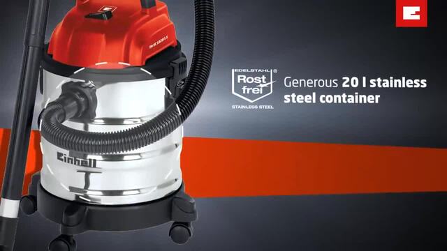 Einhell TC-VC 1820 S nat- en droogzuiger Rood/zilver