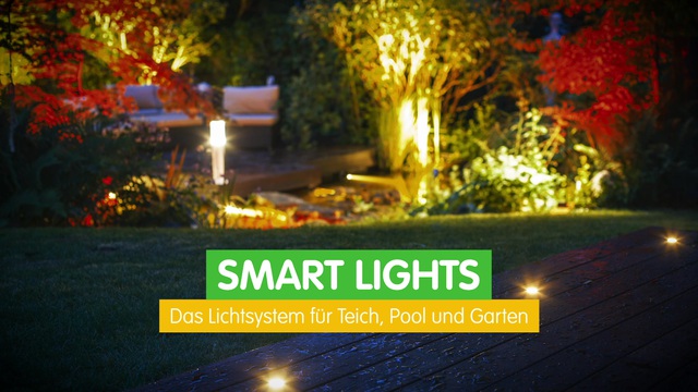 Heissner SMART LIGHTS Uferleuchte 7 Watt, LED-Leuchte weiß, warmweiß