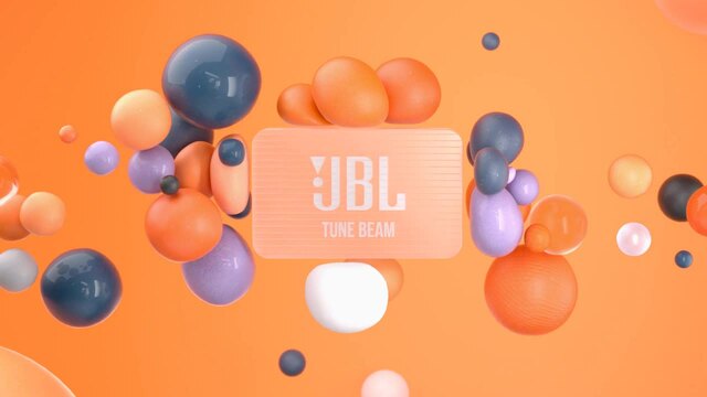 JBL Tune Beam, Kopfhörer violett, Bluetooth, TWS, USB-C