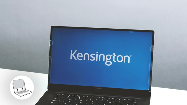 Kensington Blickschutzfilter (2-fach, abnehmbar) für 31,75 cm (12,5") Bildschirme (16:9)