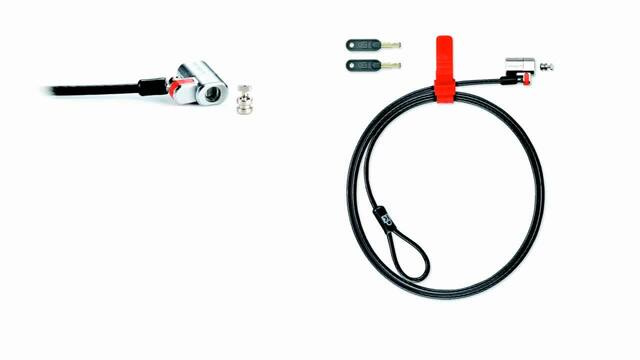 Kensington Câble de sécurité universel ClickSafe® 2.0 à clé, Verrou antivol Noir, 1,8 m, Kensington, Clé, Acier au carbone, Noir