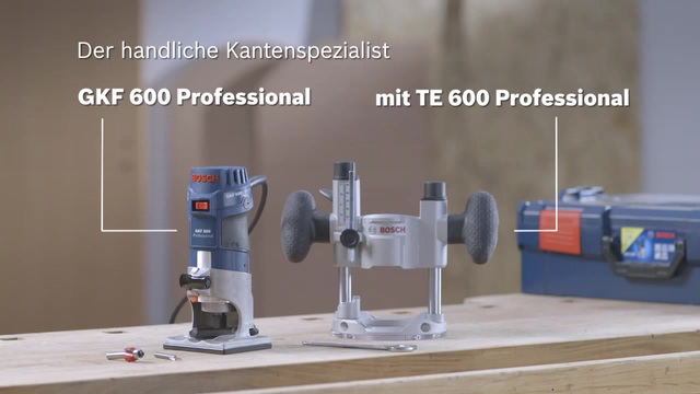 Bosch Taucheinheit TE 600 Professional, Führung für Kantenfräse GKF 600 Professional
