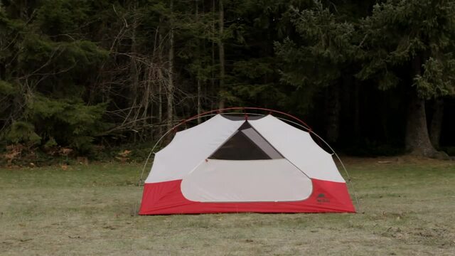 MSR Elixir 2 Backpacking Tent Lichtgrijs/rood