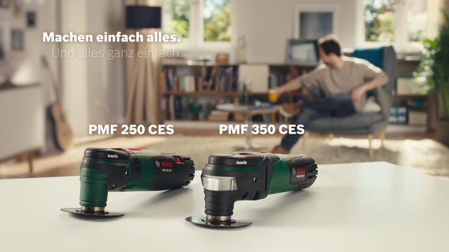 Bosch Multifunktions-Werkzeug PMF 250 CES grün/schwarz, 250 Watt, inkl. Zubehör Set groß