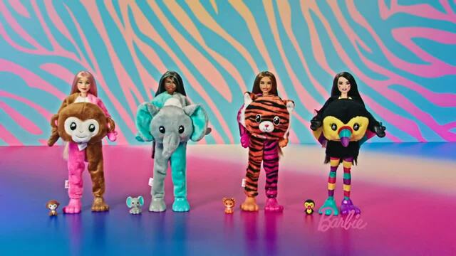 Mattel Barbie Cutie Reveal Cozy Cute Serie - Teddybär, Puppe 