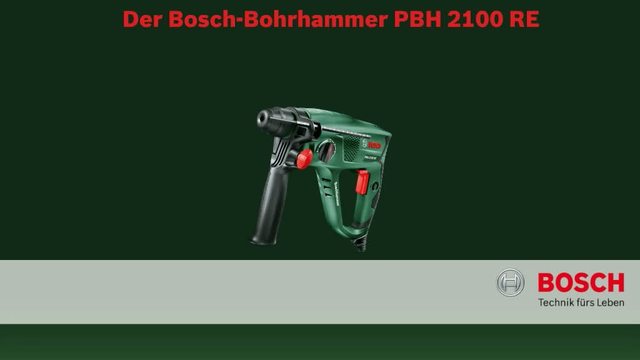 Bosch Bohrhammer PBH 2100 RE grün/schwarz, 550 Watt, Koffer