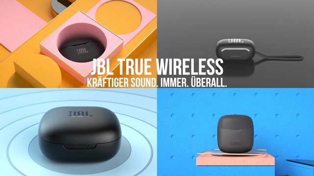 JBL T225 TWS, Headset transparent/orange
