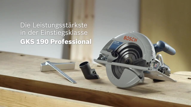 Bosch Handkreissäge GKS 190 Professional blau/silber, 1.400 Watt