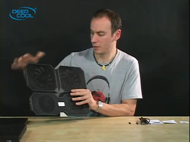 DeepCool MULTI CORE X6 laptopkoeler Zwart, 2x USB 2.0