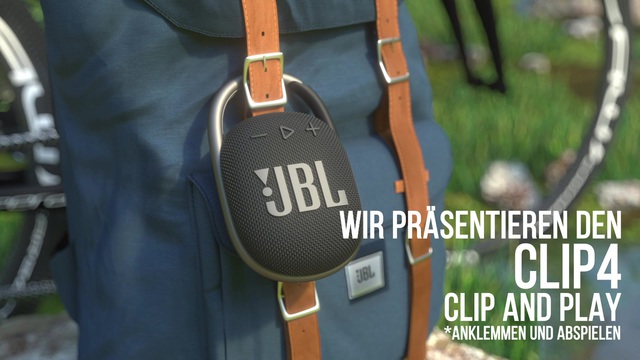 JBL Clip 4, Lautsprecher tarnfarben, Bluetooth 5.1, IP67