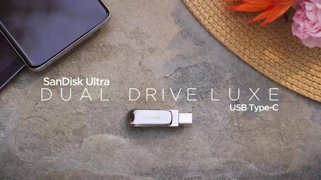 SanDisk Ultra Dual Drive Luxe 128 GB, USB-Stick silber, USB-A 3.2 Gen 1, USB-C 3.2 Gen 1