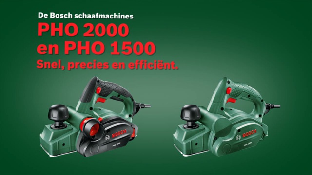 Bosch Schaafmachine PHO 2000 elektrische schaafmachine Groen/zwart