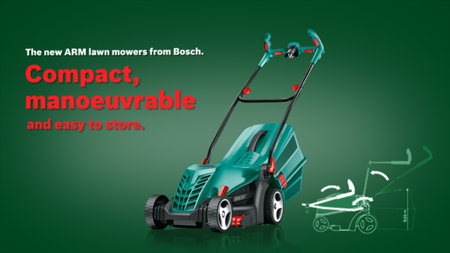 Bosch Rasenmäher ARM 34 grün/schwarz, 1.300 Watt