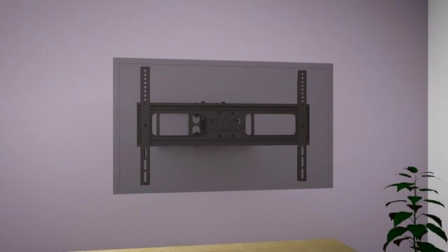One for all WM 4661 Full-motion TV Wall Mount wandmontage  Zwart