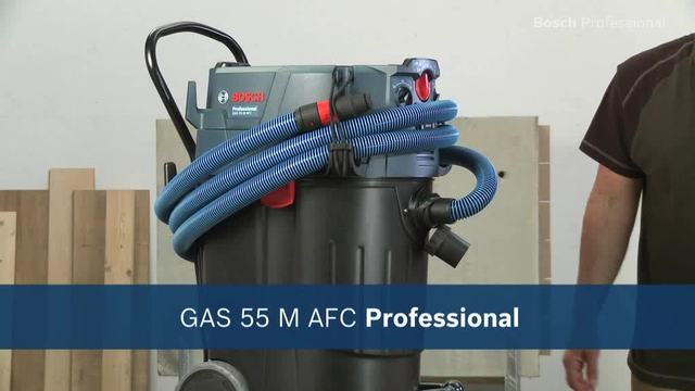 Bosch Alleszuiger GAS 55 M AFC nat- en droogzuiger Blauw