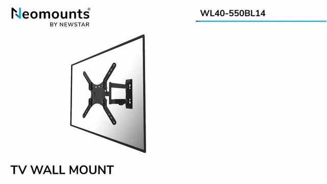 Neomounts WL40-550BL14 tv wandsteun wandmontage  Zwart