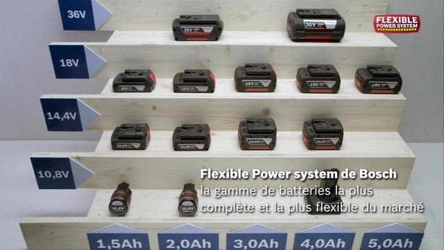 Bosch GBA 18V 5.0Ah Professional Batterie Noir/Rouge, Batterie, Lithium-Ion (Li-Ion), 5 Ah, 18 V, Bosch, Noir, Rouge