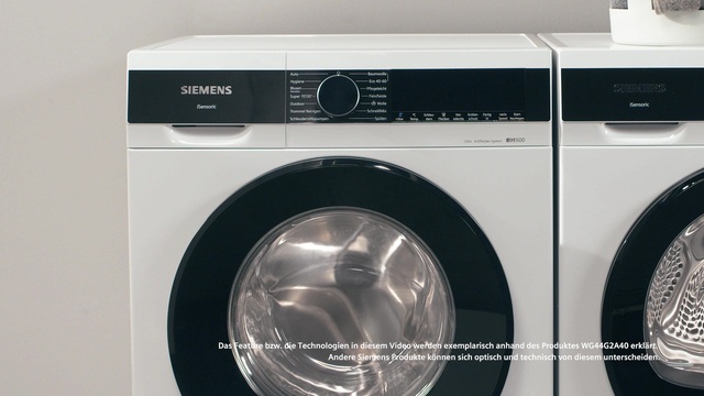 Siemens WU14UTS9 iQ500, Waschmaschine silber/inox