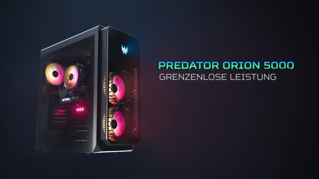 Acer Predator Orion 5000 (DG.E3AEG.002), Gaming-PC schwarz, Windows 11 Home 64-Bit