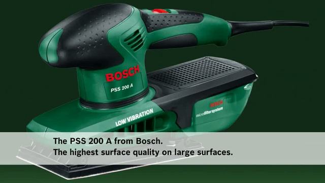 Bosch BOSCH PSS 200 A vlakschuurmachine Groen/zwart