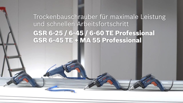 Bosch Trockenbauschrauber GSR 6-25 TE Professional blau/schwarz, 701 Watt, Koffer
