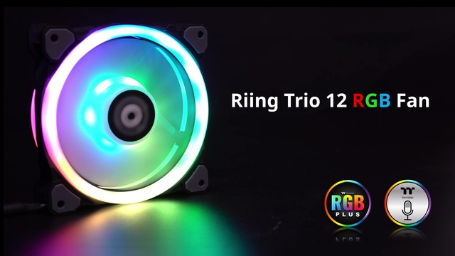 Thermaltake Riing Trio 12 RGB, Gehäuselüfter 3er Pack inkl. Controller