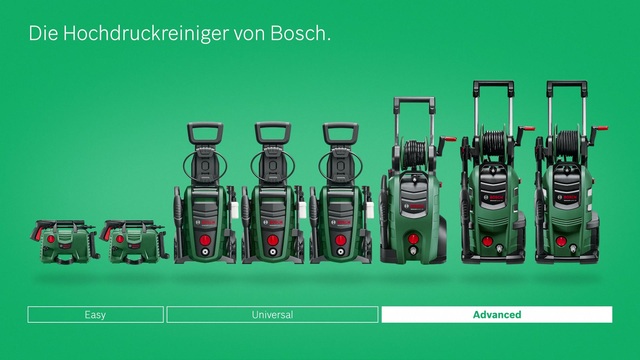 Bosch Hochdruckreiniger AdvancedAquatak 150 grün/schwarz, 2.200 Watt