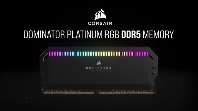 Corsair 32 Go DDR5-5200 Kit, Mémoire vive Noir, CMT32GX5M2B5200C40, Dominator Platinum RGB, XMP