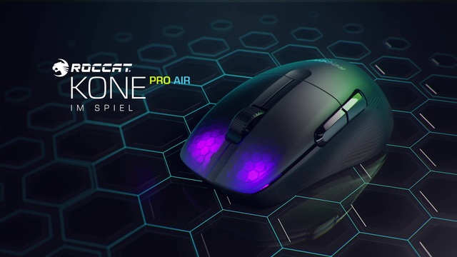 Roccat Kone Pro AIR, Gaming-Maus weiß