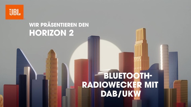 JBL Horizon 2, Radiowecker grau, Bluetooth, USB
