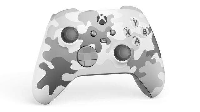 Microsoft Xbox draadloze controller - Artic Camo Special Edition Wit/grijs, Bluetooth