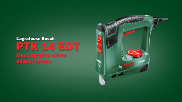 Bosch BOSCH PTK 14 EDT, Agrafeuse électrique Vert, Vente au détail