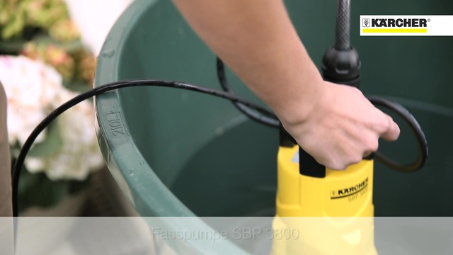 Kärcher Bewässerungspumpe BP 1 Barrel gelb/schwarz, 400 Watt, für Regentonnen