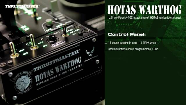 Thrustmaster Hotas Warthog Joystick, Contrôleur  Noir/Argent, PC